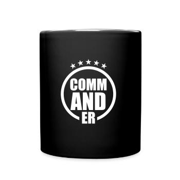 Commandant - Capitaine pilote militaire - Mug uni - noir - Devant