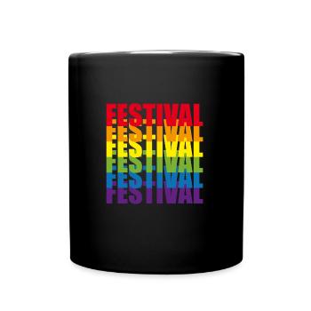Festival Gay - Mug uni - noir - Devant