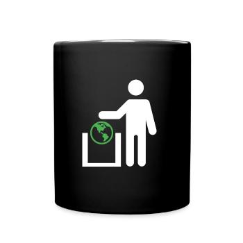 World - Tasse einfarbig - Schwarz - Vorne