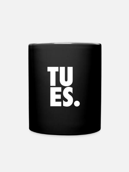 Tu es. - Tasse einfarbig - Schwarz