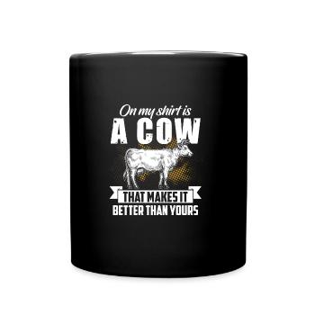 Cadeau de ferme de vache animal de vaches · Mieux - Mug uni - noir - Devant