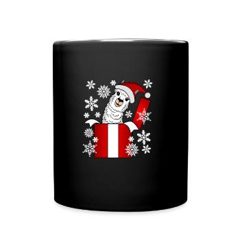 T-shirt de cadeau de Noël d'alpaga de lama - Mug uni - noir - Devant