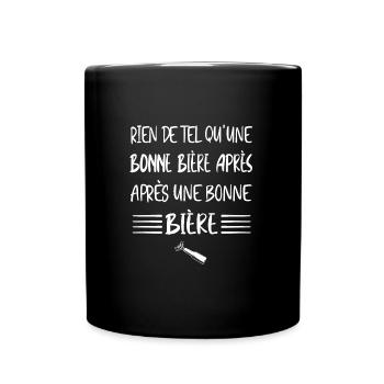 Rien de tel qu'une bonne bière t-shirt homme - Mug uni - noir - Devant