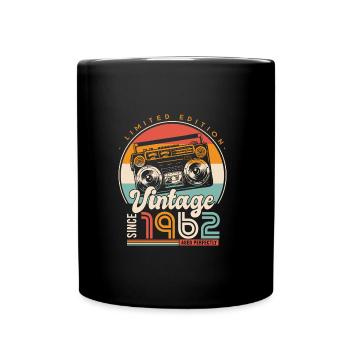 anniversaire 60 ans rétro since 1962 cadeau 60 ans - Mug uni - noir - Devant