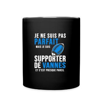 supporter rugby stade Vannes club humour rugby RCV - Mug uni - noir - Devant