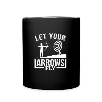 Archery Archer Archery Target - Full Colour Mug - black - Front