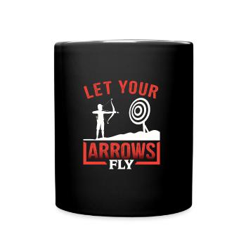 Archery Archer Archery Target - Full Colour Mug - black - Front