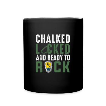 Climbing Mountaineering Climbers Mountain Mountains Hiking - Full Colour Mug - black - Front