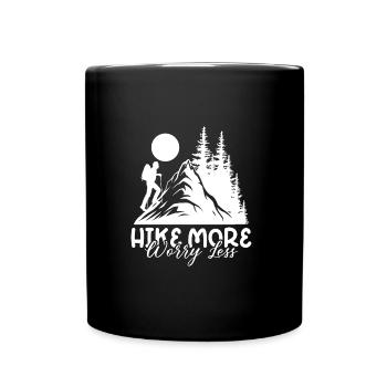 Randonnée plus inquiétante, randonnée pédestre - Mug uni - noir - Devant