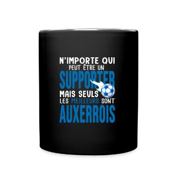 Cadeau foot auxerre supporter auxerrois - Mug uni - noir - Devant