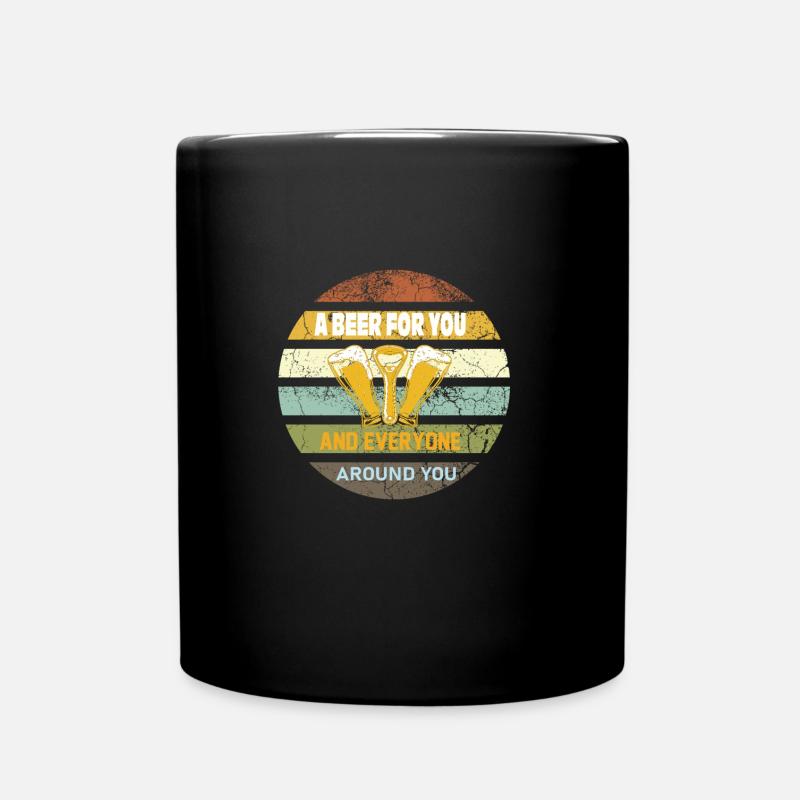Tshirt de bière - Cadeaux de bière - Mug uni - noir