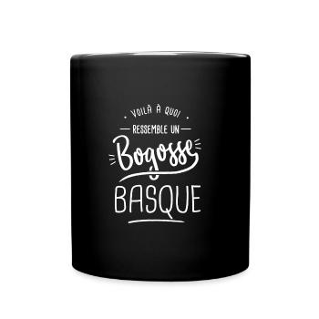 pays basque voilà un bogosse basque cadeau Basque - Mug uni - noir - Devant