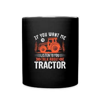 Farmer Farmer Farmer Tractor Farm - Full Colour Mug - black - Front
