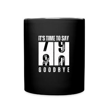 Unique design for 80th birthday - Tasse einfarbig - Schwarz - Vorne