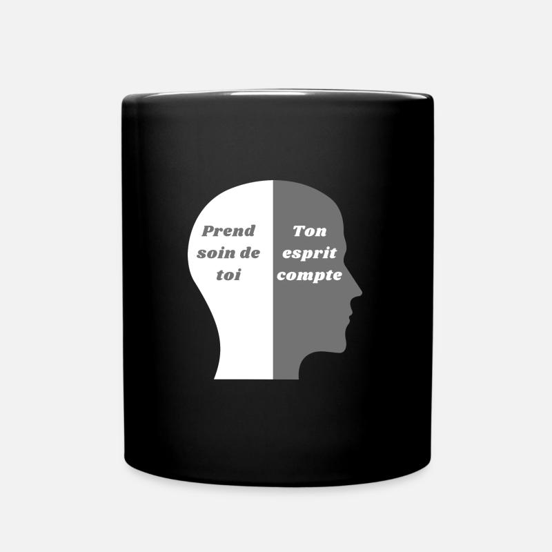 Prend soin de toi - Mug uni - noir