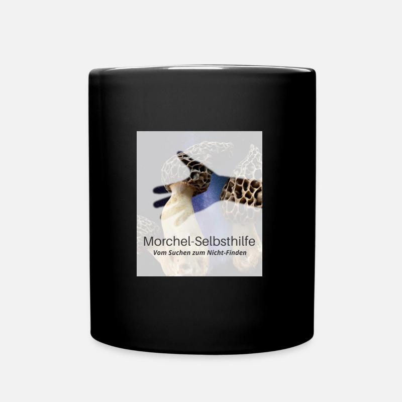 Morchel-Selbsthilfe - Tasse einfarbig - Schwarz