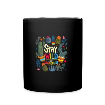 Stay Wild at Heart - Full Colour Mug - black - Front