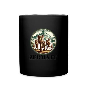 Zermatt - Tasse einfarbig - Schwarz - Vorne