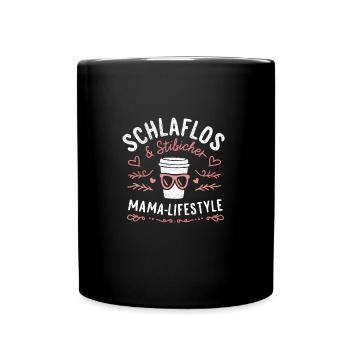 Mama Muttertag Geburtstag Beste Mütter Weihnachten - Tasse einfarbig - Schwarz - Vorne