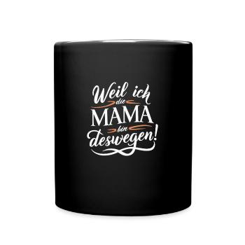 Mama Muttertag Beste Mütter Weihnachten Lustig - Tasse einfarbig - Schwarz - Vorne
