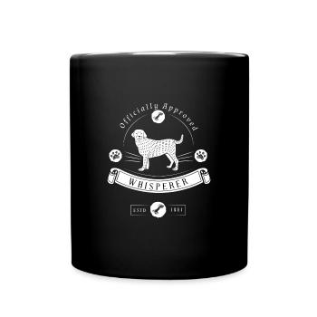 Hunde Flüsterer Desing - Tasse einfarbig - Schwarz - Vorne