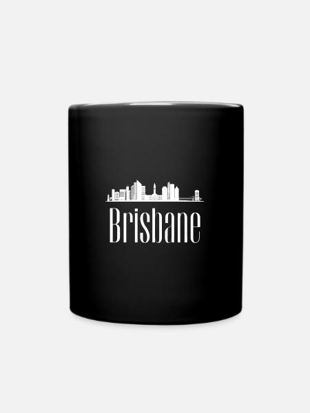 Brisbane Australien - Tasse einfarbig - Schwarz