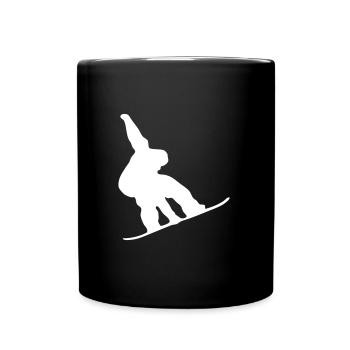 mute grab - Tasse einfarbig - Schwarz - Vorne