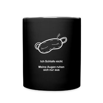 Power Nap Mode - Tasse einfarbig - Schwarz - Vorne