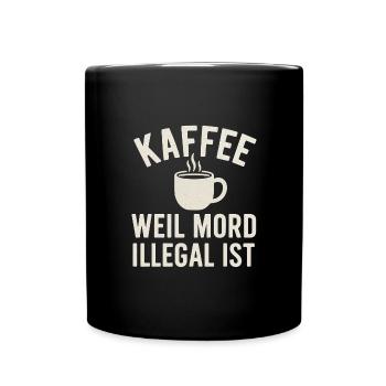 Lorena's go dunkle Farben entfernt - Tasse einfarbig - Schwarz - Vorne
