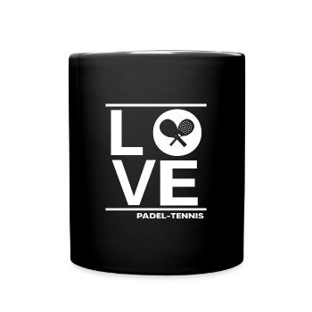 padel padel-tennis padeltennis-love paddle padle - Full Colour Mug - black - Front