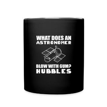 Le don de scientifique de Hubble - Mug uni - noir - Devant