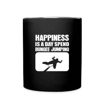 Passez du saut à l’élastique Aventureux Pers - Mug uni - noir - Devant