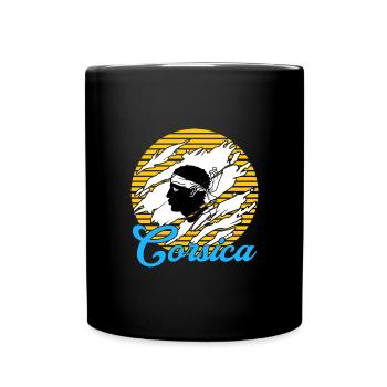 Korsika Camper - Tasse einfarbig - Schwarz - Vorne