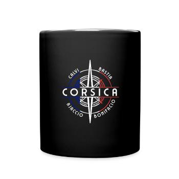 Korsika - Tasse einfarbig - Schwarz - Vorne