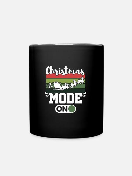 Weihnachten Modus - Tasse einfarbig - Schwarz