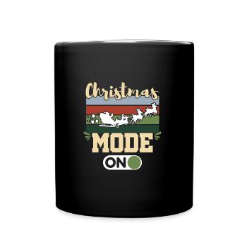 Modus Weihnachten - Tasse einfarbig - Schwarz - Vorne