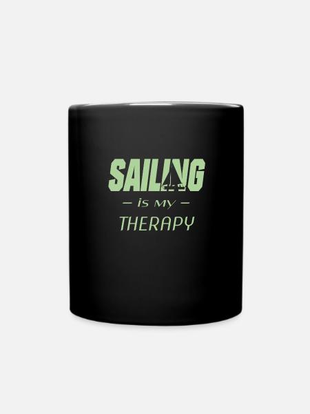 Segeln - Tasse einfarbig - Schwarz