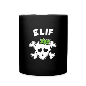Pirate Elif Design pour les filles et les femmes - Mug uni - noir - Devant