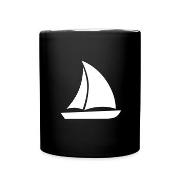 sailboat - Full Colour Mug - black - Front