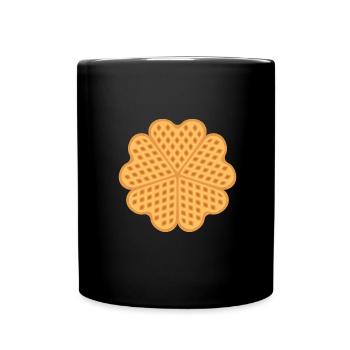 gaufre - Mug uni - noir - Devant