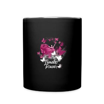 Pouvoir féminin,Liberté,Femmes,Papillons - Mug uni - noir - Devant