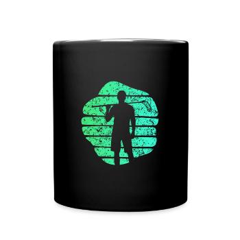 Floorball Unihockey Floorball player Bandy - Full Colour Mug - black - Front