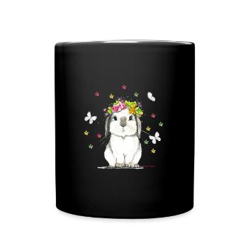 Flower power - Mug uni - noir - Devant