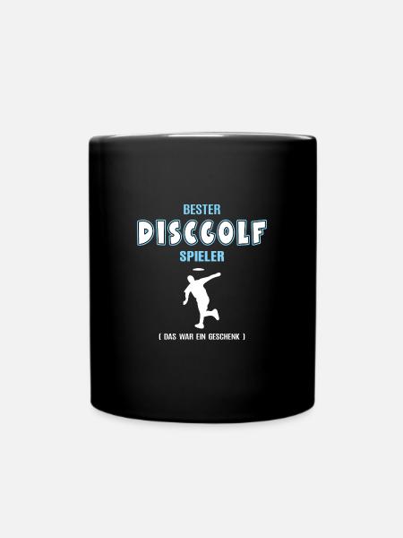 Bester Discgolf Spieler Discgolfer Frisbee Sport - Tasse einfarbig - Schwarz