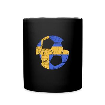 Schweden Schwedisch - Tasse einfarbig - Schwarz - Vorne