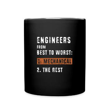 Mechanical Engineer - Full Colour Mug - black - Front