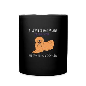 Chow Chow Chien - Mug uni - noir - Devant