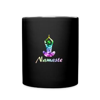 Yoga Namaste - Full Colour Mug - black - Front