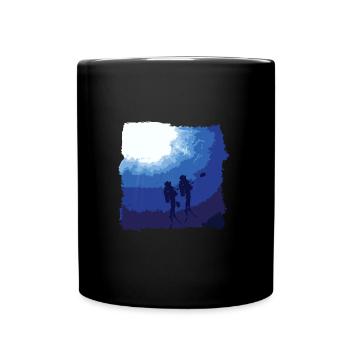 Divers Dive Underwater Gift - Full Colour Mug - black - Front