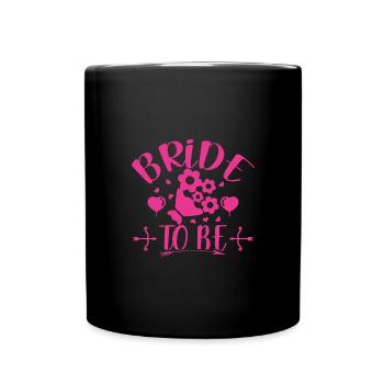 Braut - Tasse einfarbig - Schwarz - Vorne